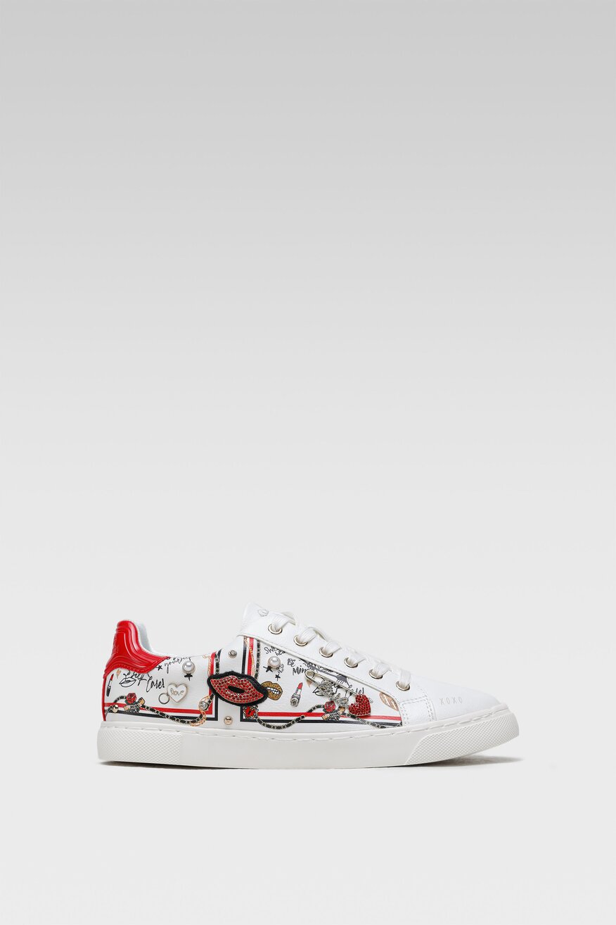 Półbuty Aldo 13370510 Biały