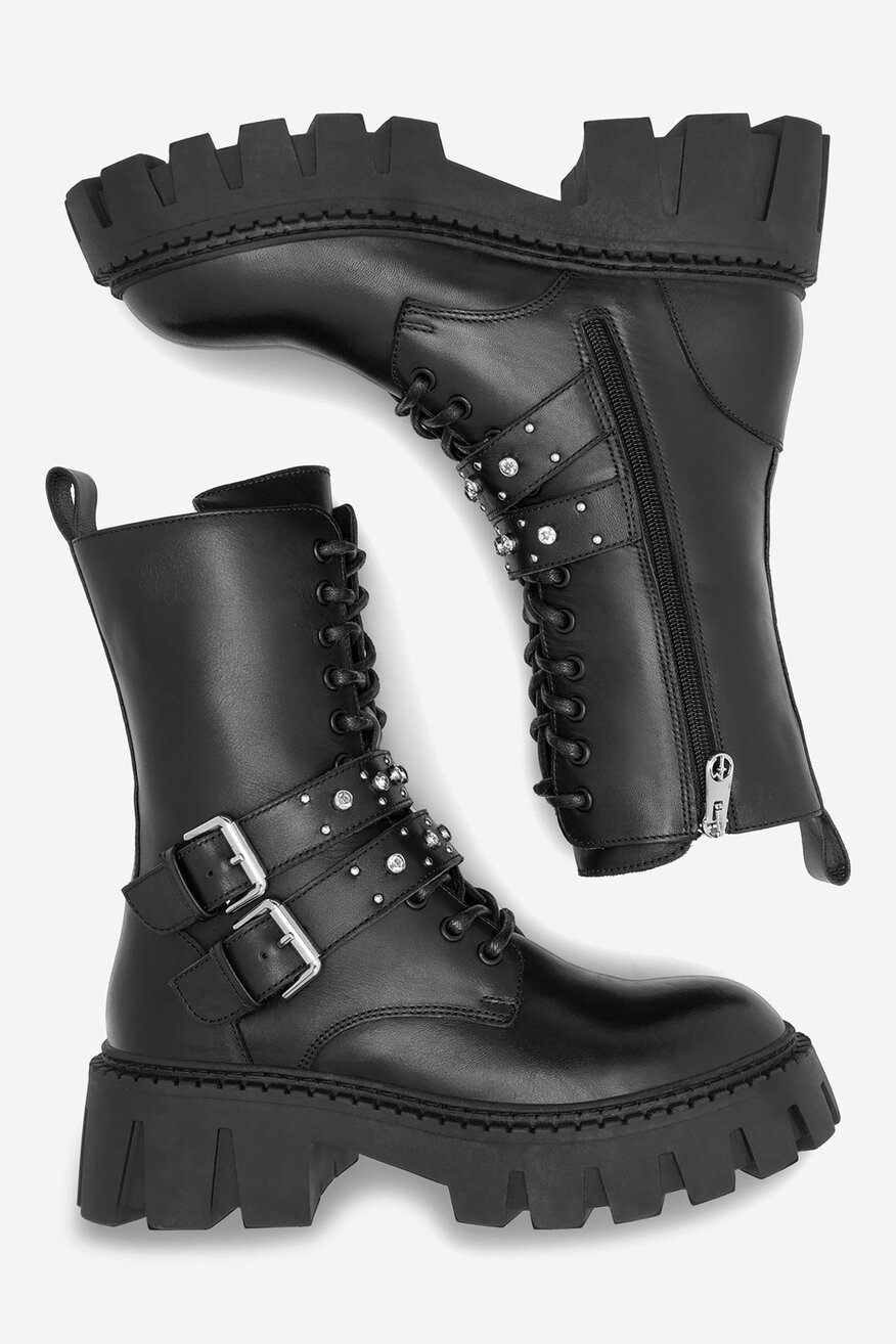 Trzewiki EVA MINGE GANDRA-8326 Czarny