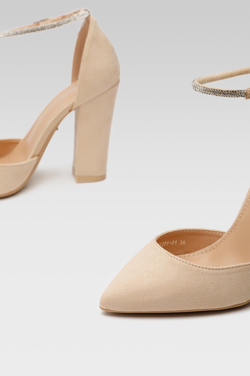 Czółenka DeeZee KL-091201-01 Beżowy