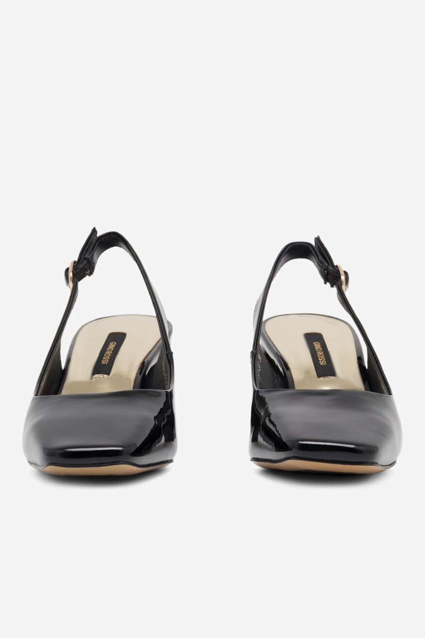 Czółenka Gino Rossi ULIVA-V1197-06 Czarny