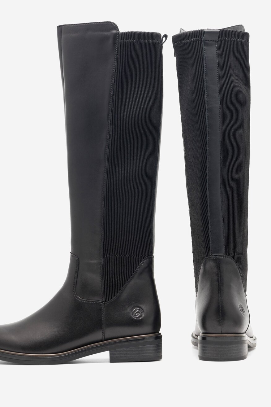 Kozaki Remonte D8371-01 Czarny