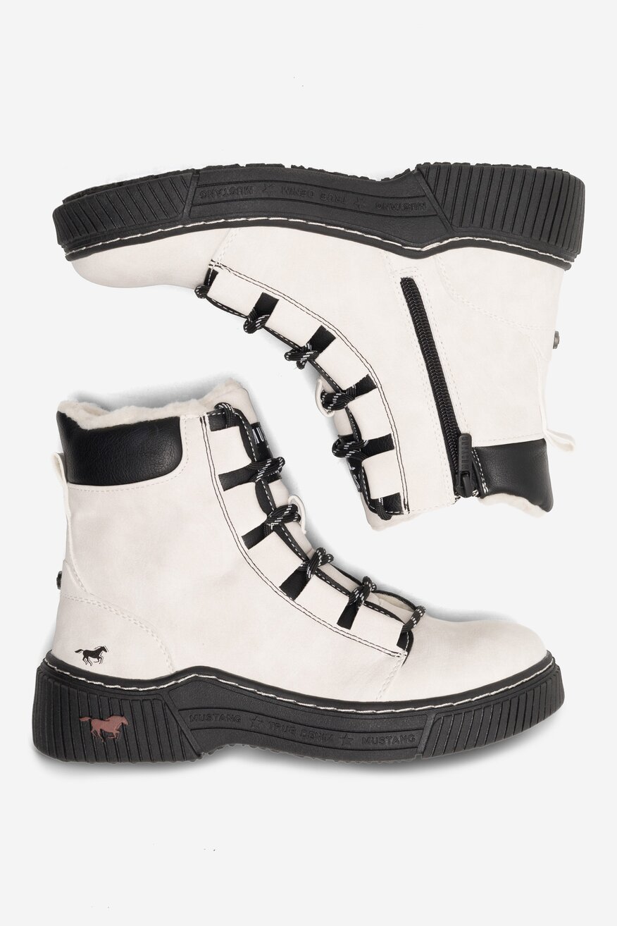 Trzewiki Mustang 1436-605-203 Biały
