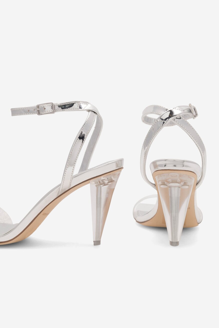 Sandały MARC FISHER F-BRETA SIL01 Srebrny