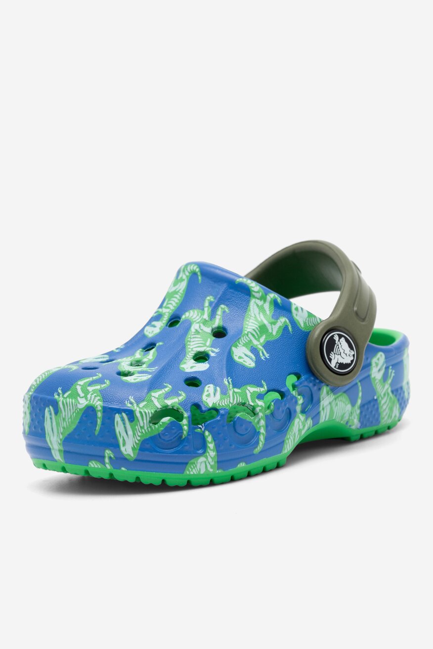 Klapki basenowe Crocs BAYA GRAPHIC CLOG T 206814-4LB Niebieski
