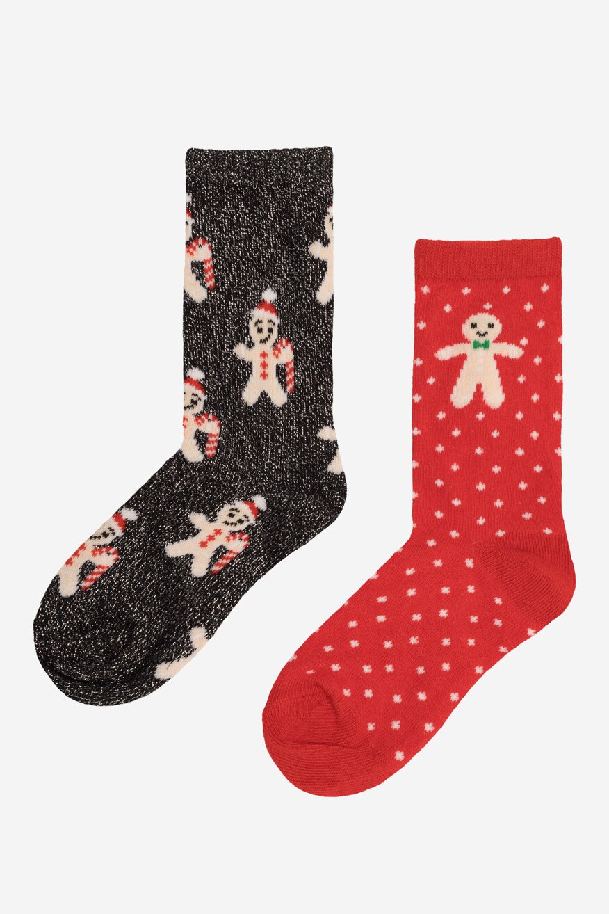 Skarpetki dziecięce Nelli Blu 7KB-005-AW23 (2-PACK) Czerwony