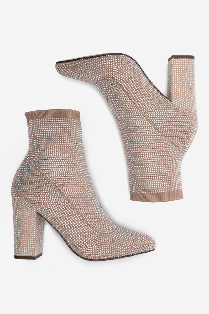 Botki NINE WEST KAS BYCCC03 Beżowy