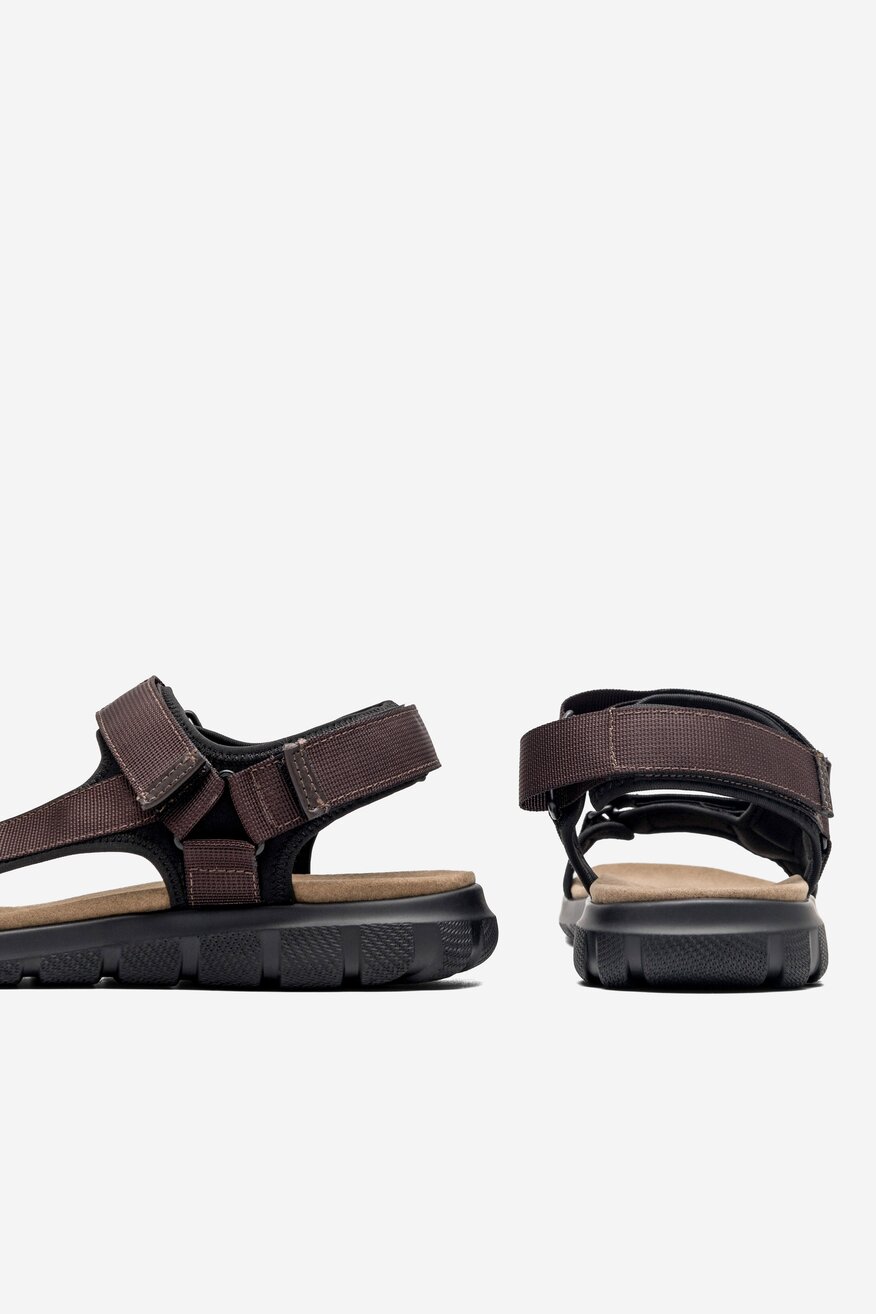 Sandały Lanetti MSS20230-13 Brązowy