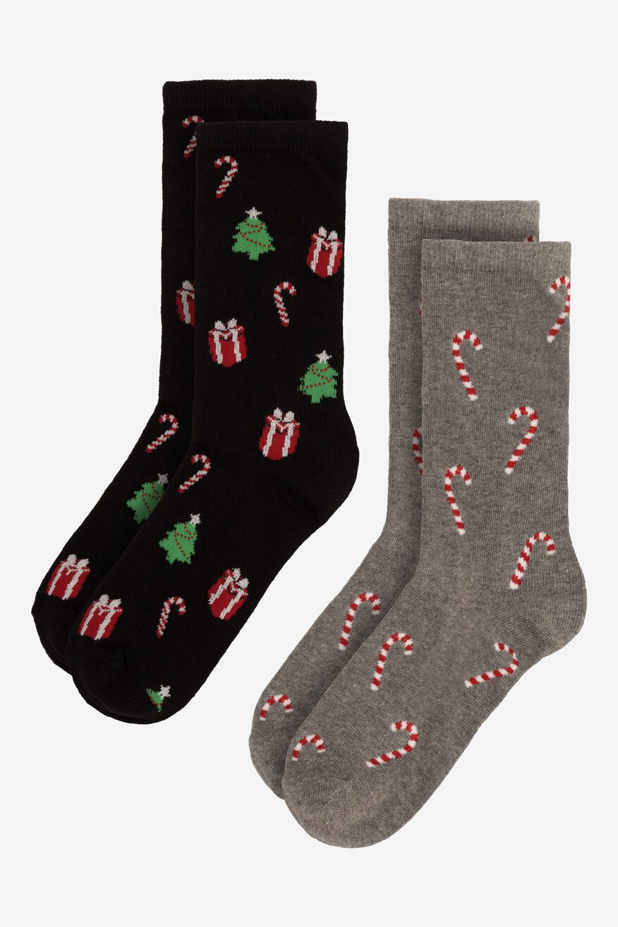 Skarpetki męskie Lasocki 2MB-001-AW23 (2-PACK) Szary