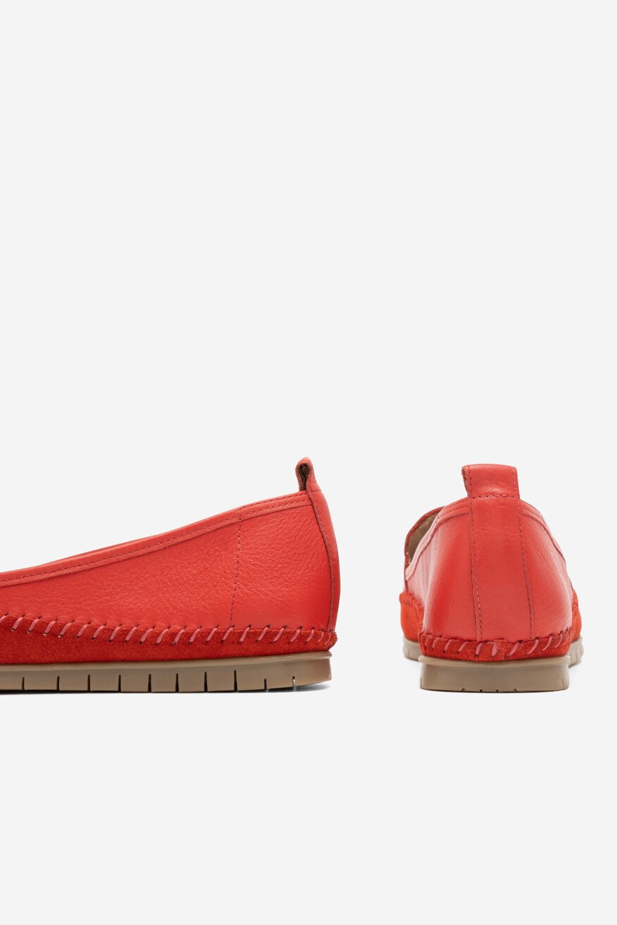 Półbuty Sarah Karen WB-MADONNA-02 Czerwony