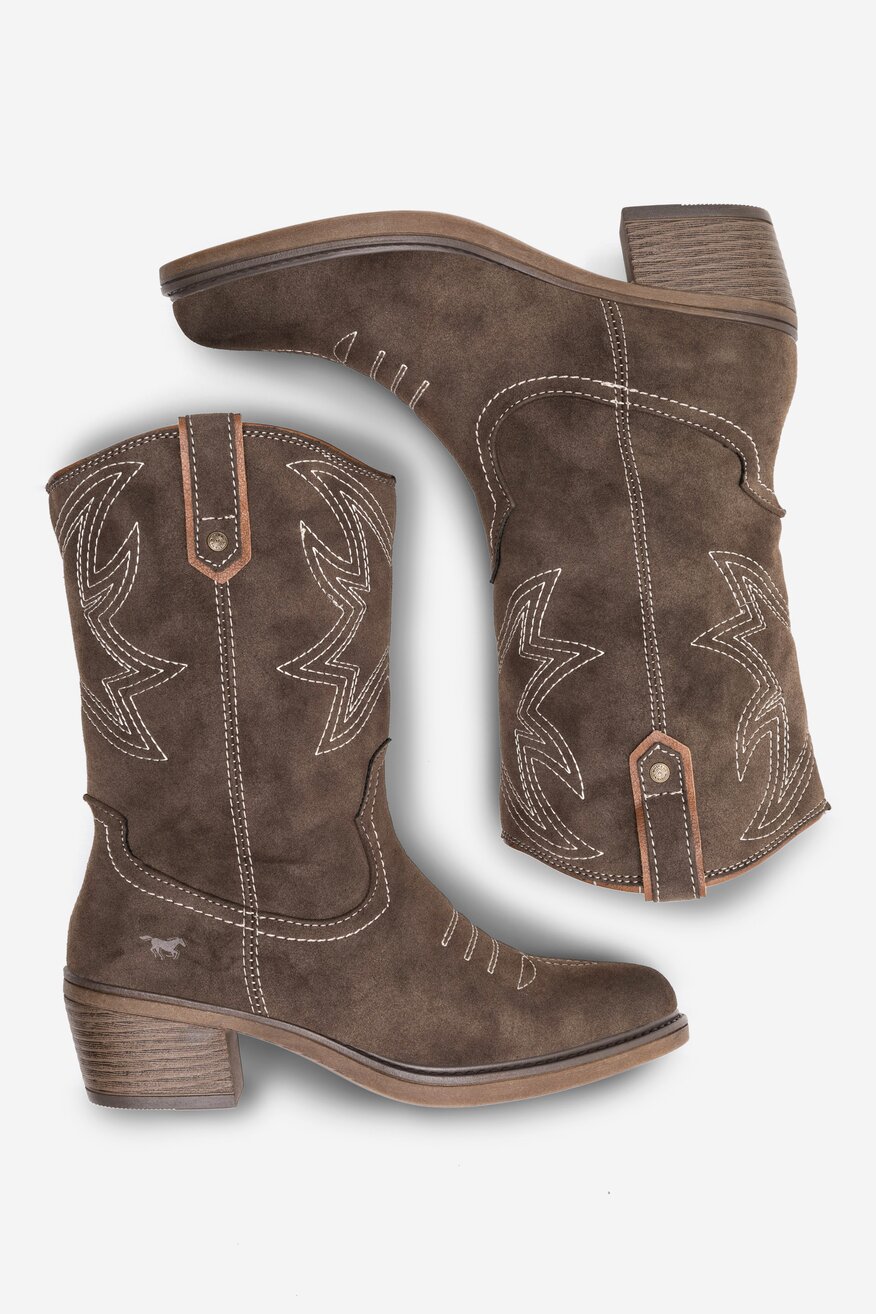 Kozaki Mustang 1478-503 Brązowy ciemny