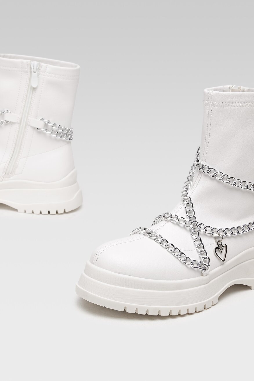 Botki DeeZee WS5271-01 Biały