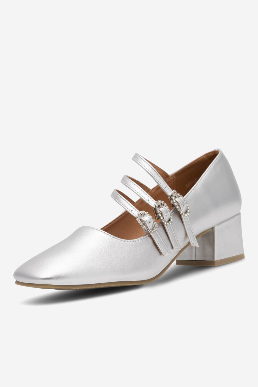 Czółenka Jenny Fairy STAR CMAK2504-17 Srebrny