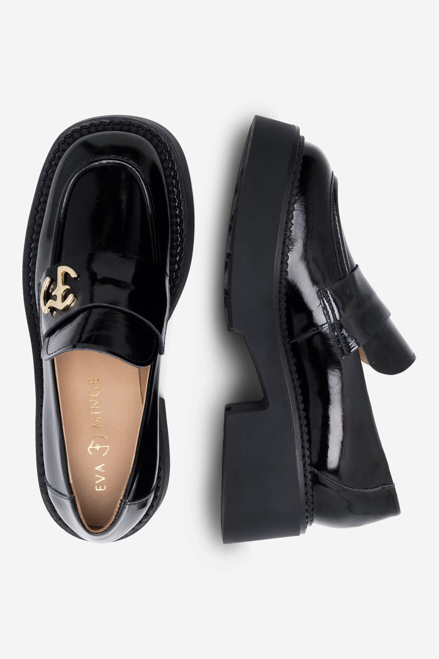 Półbuty EVA MINGE LAGOA-24750 Czarny