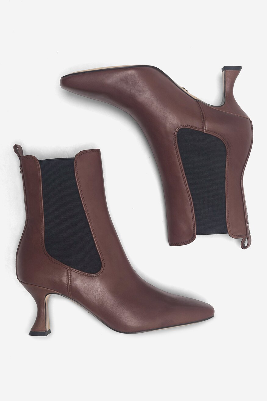 Botki SAM EDELMAN H8662L1200 Brązowy ciemny