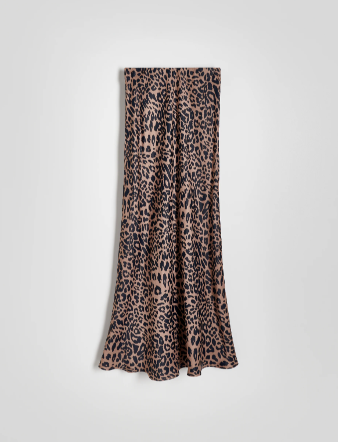 Spódnica midi w zwierzęcy wzór
