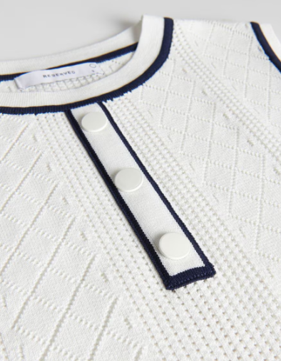 Dzianinowy top z wiskozą