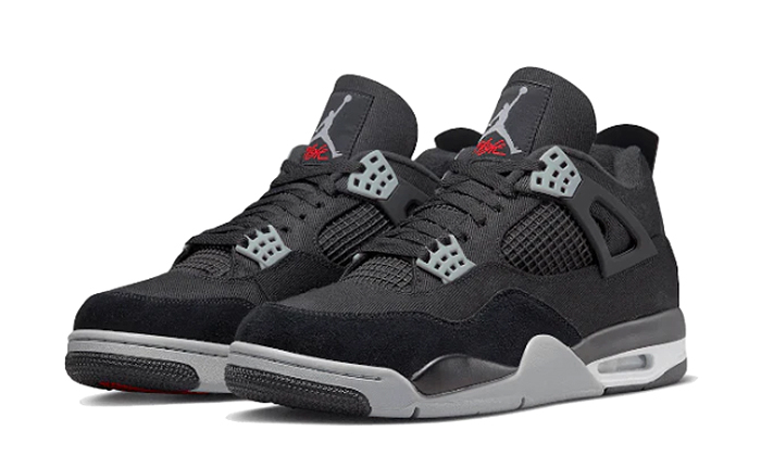 Air Jordan 4 Black Canvas