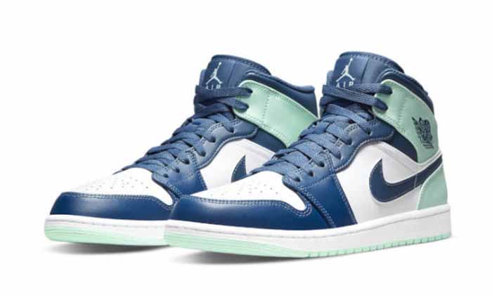 Air Jordan 1 Mid Mystic Navy Mint Foam