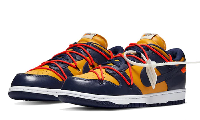Off-White x Nike Dunk Low University Gold