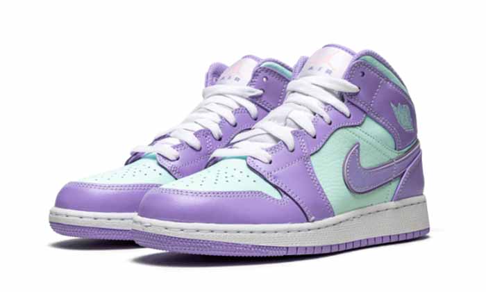 Air Jordan 1 Mid Purple Aqua