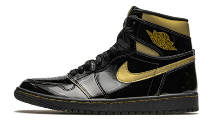 Air Jordan 1 High Black Metallic Gold
