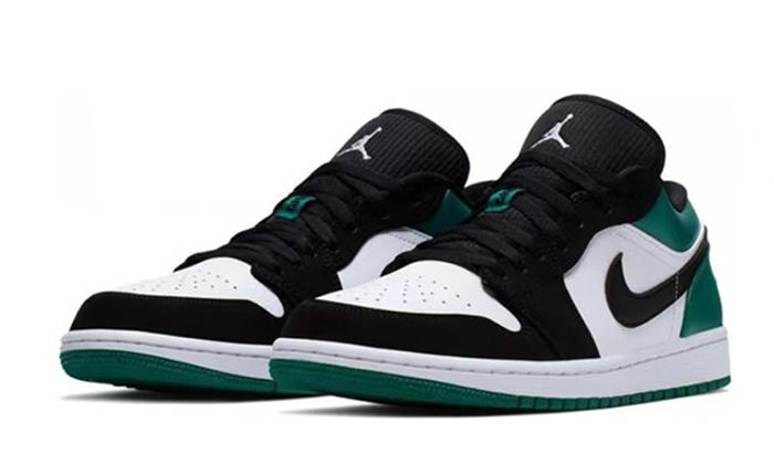 Air Jordan 1 Low White Black Mystic Green
