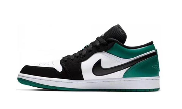 Air Jordan 1 Low White Black Mystic Green