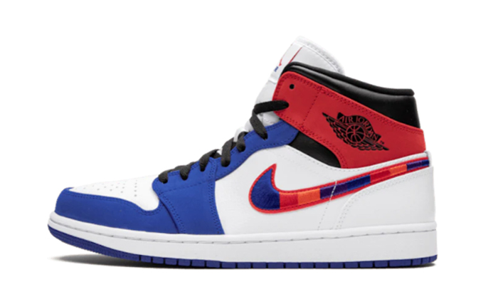 Air Jordan 1 Mid Multicolor Swoosh