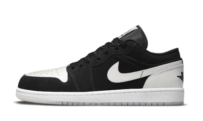 Air Jordan 1 Low Black White Diamond