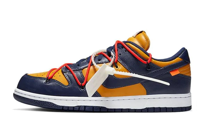 Off-White x Nike Dunk Low University Gold