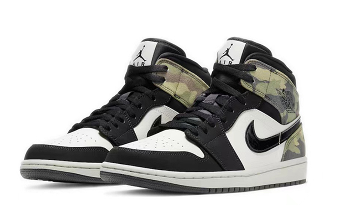Jordan 1 Mid Camo Green
