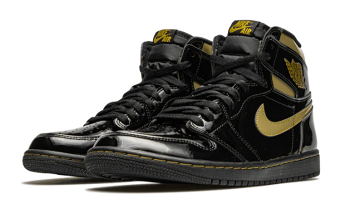 Air Jordan 1 High Black Metallic Gold