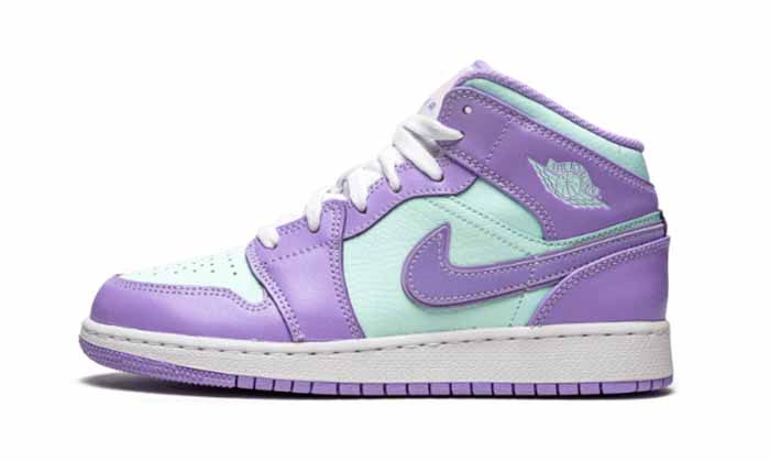 Air Jordan 1 Mid Purple Aqua