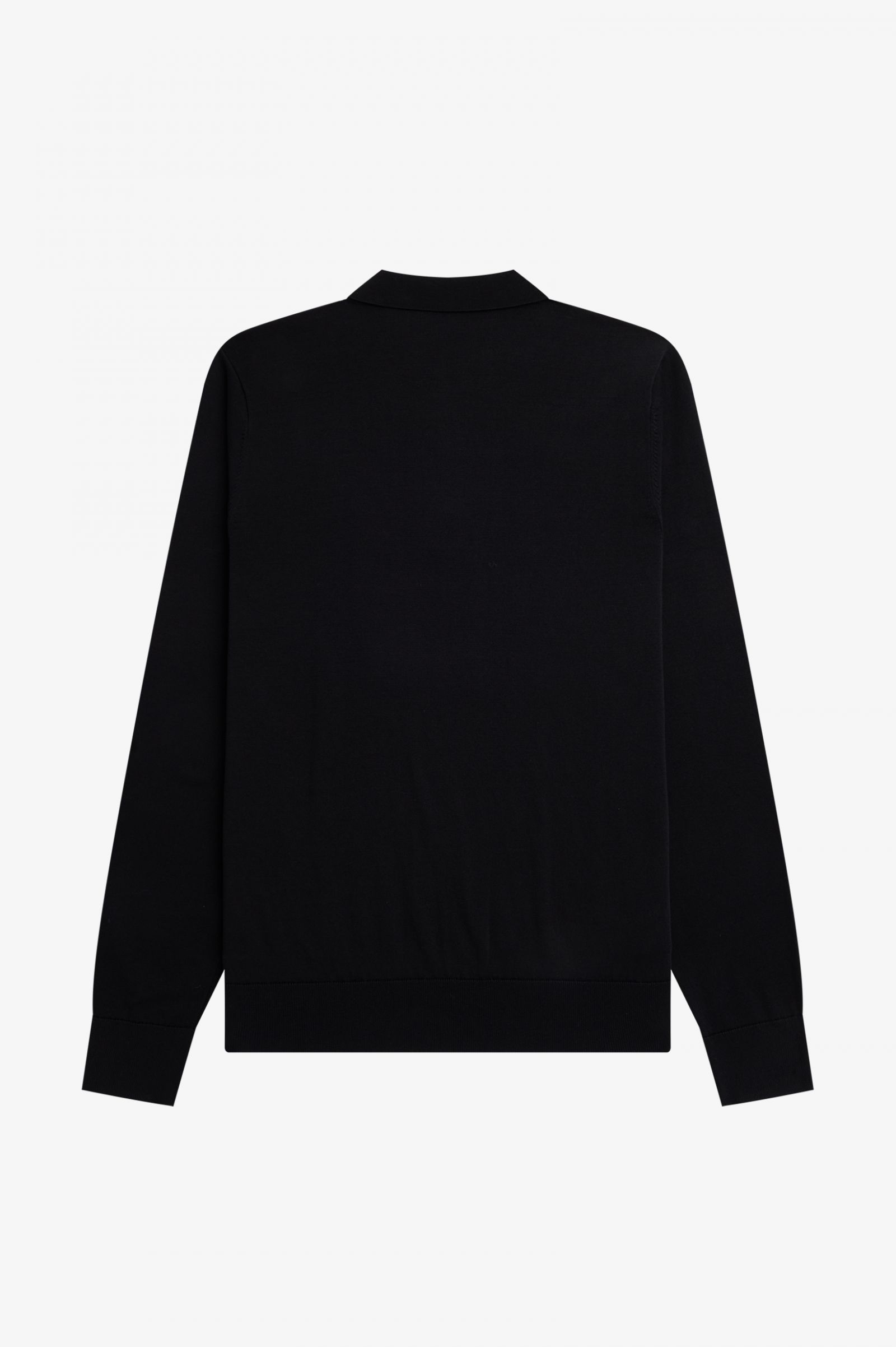 Vertical Stripe Knitted Shirt Black 7038392