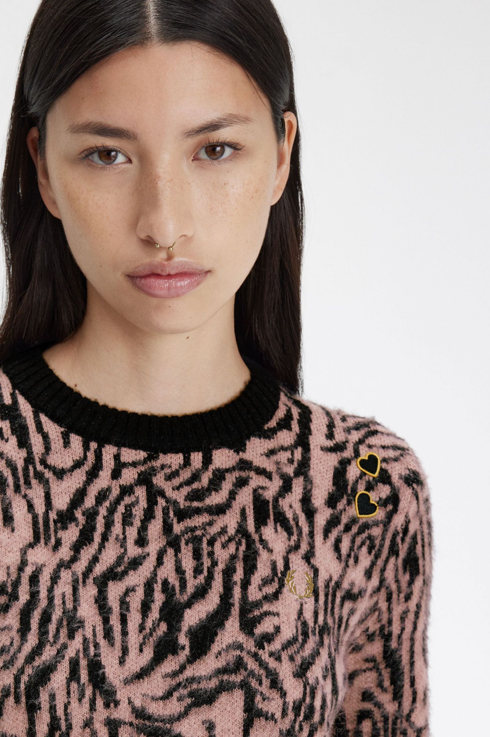 Amy Winehouse FoundationZebra Jumper Dusty Rose Pink 7039363