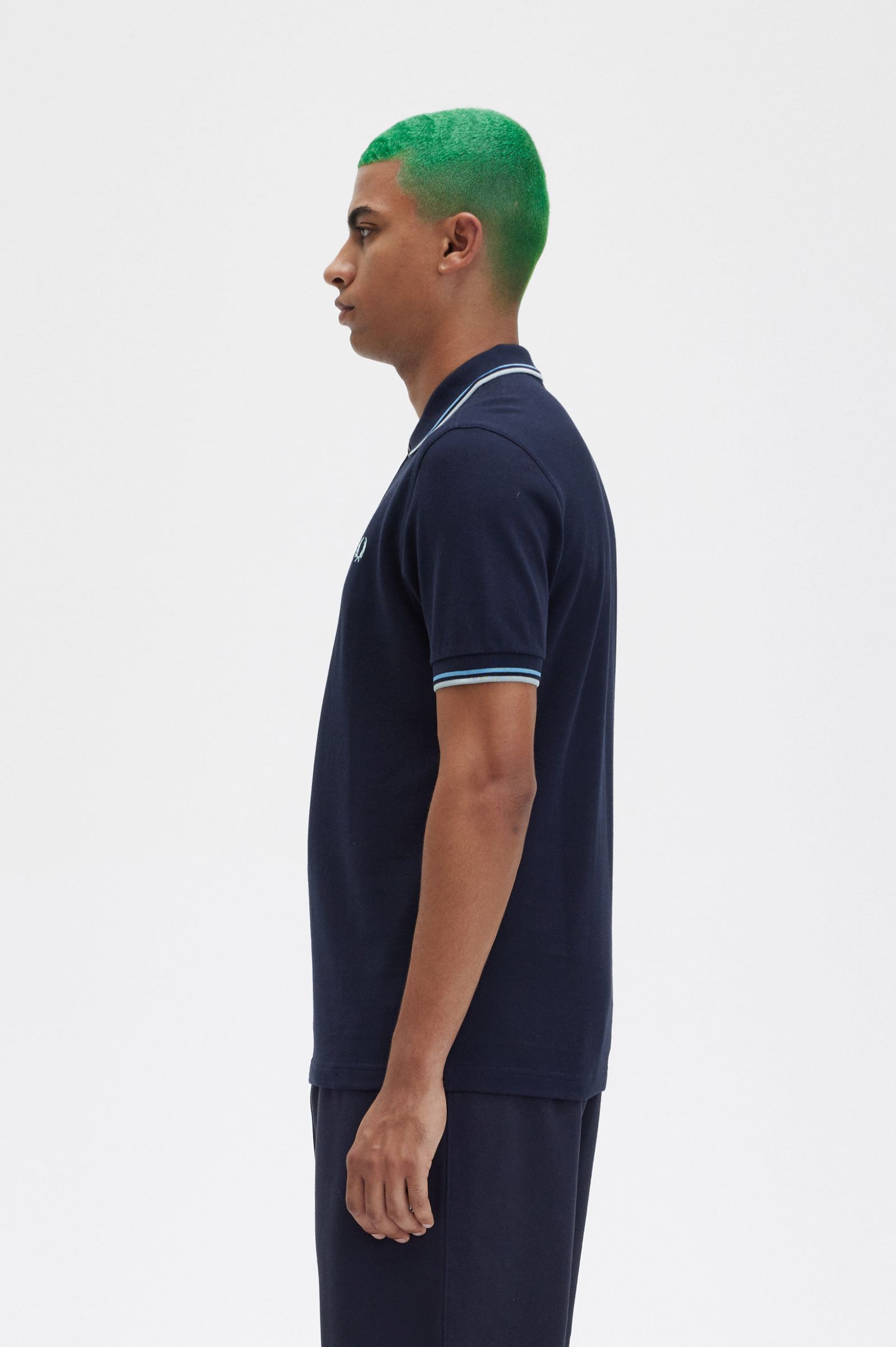 The Fred Perry ShirtM3600 Navy / Soft Blue / Silver Blue 7038525