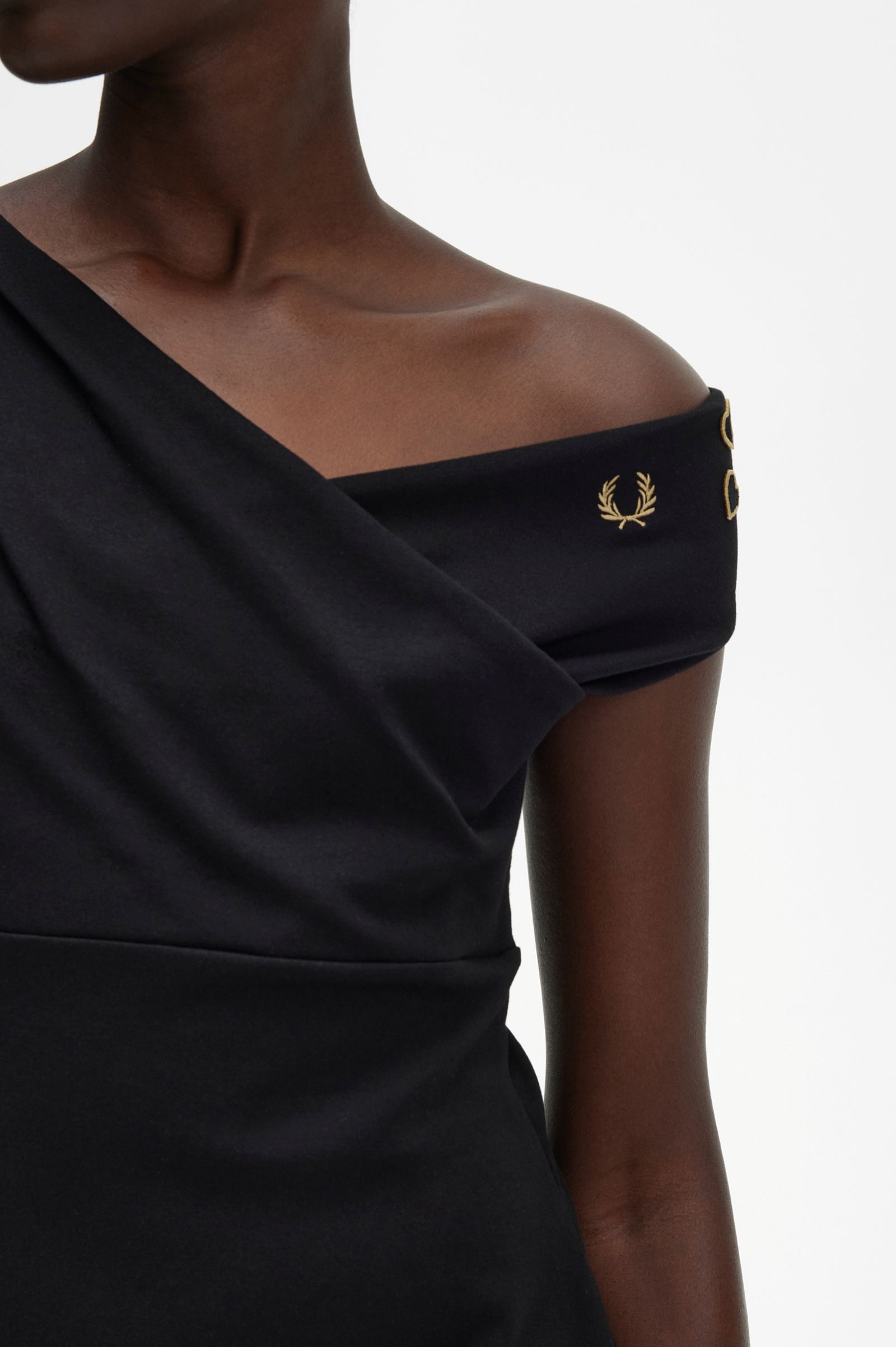 Amy Winehouse FoundationOff-The-Shoulder Dress Black 7037926