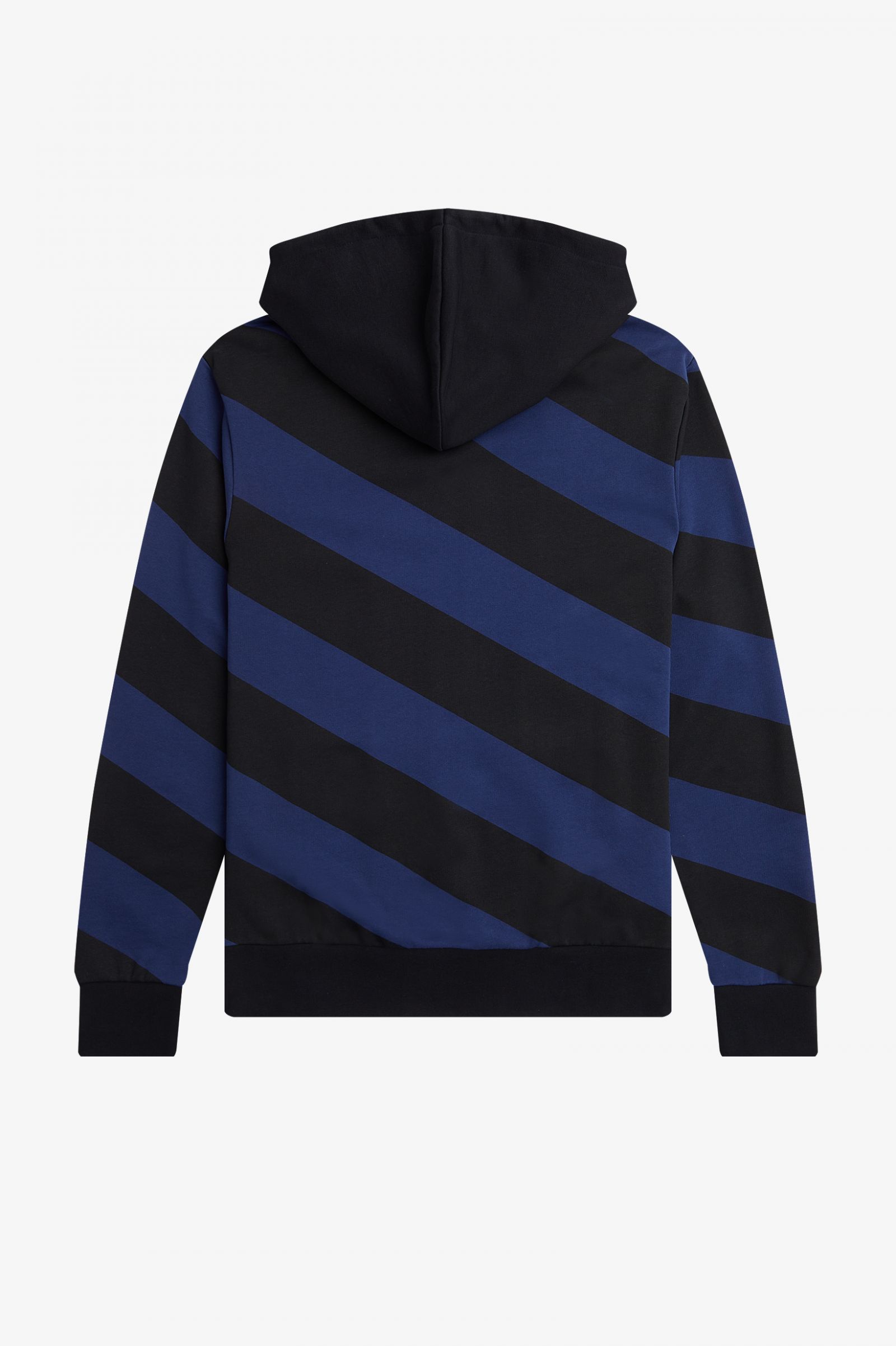 ReissuesStriped Zip-Through Hooded Sweatshirt Black 7037896