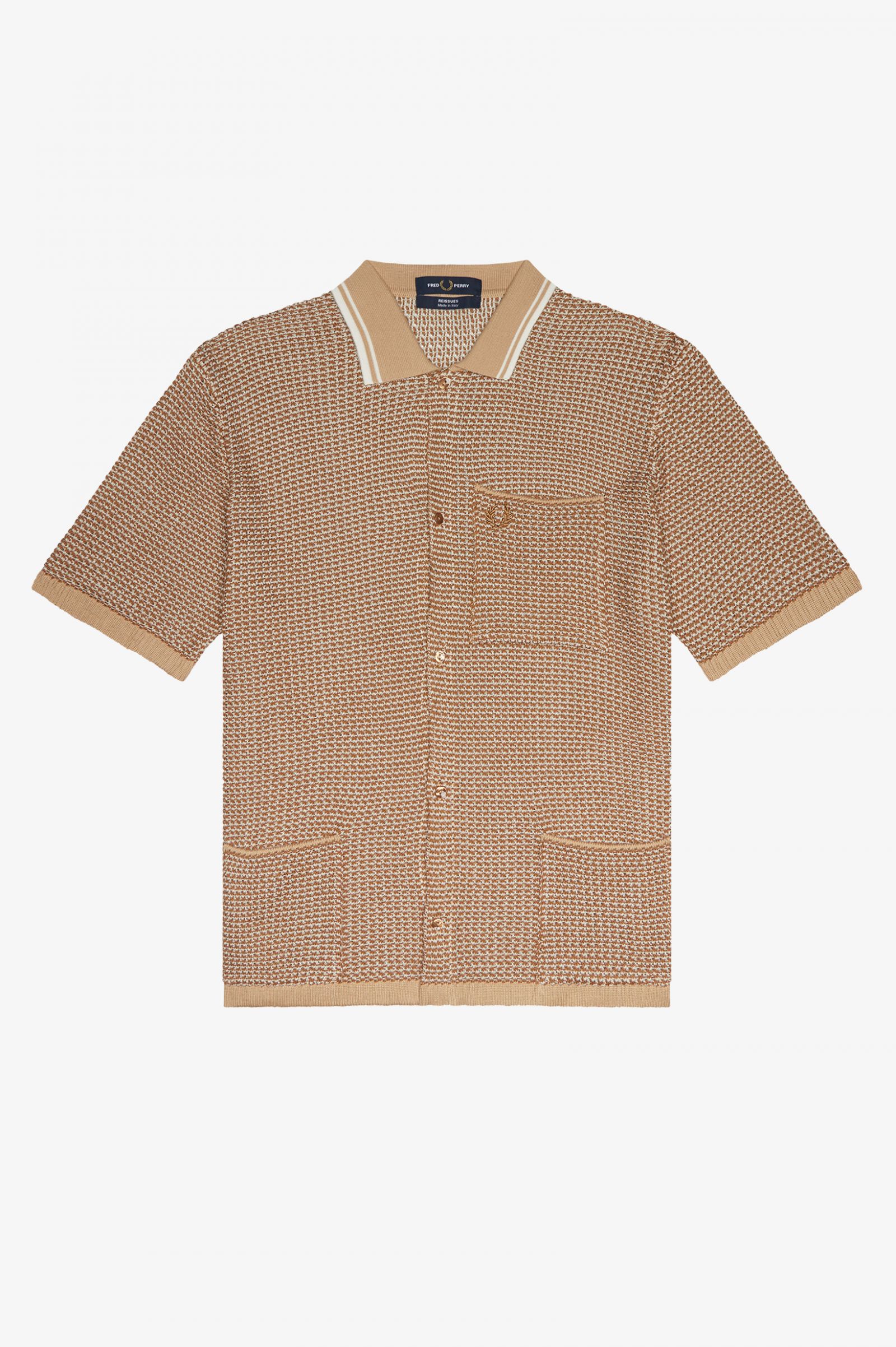 ReissuesTwo Colour Knitted Shirt 1964 Gold 7037864
