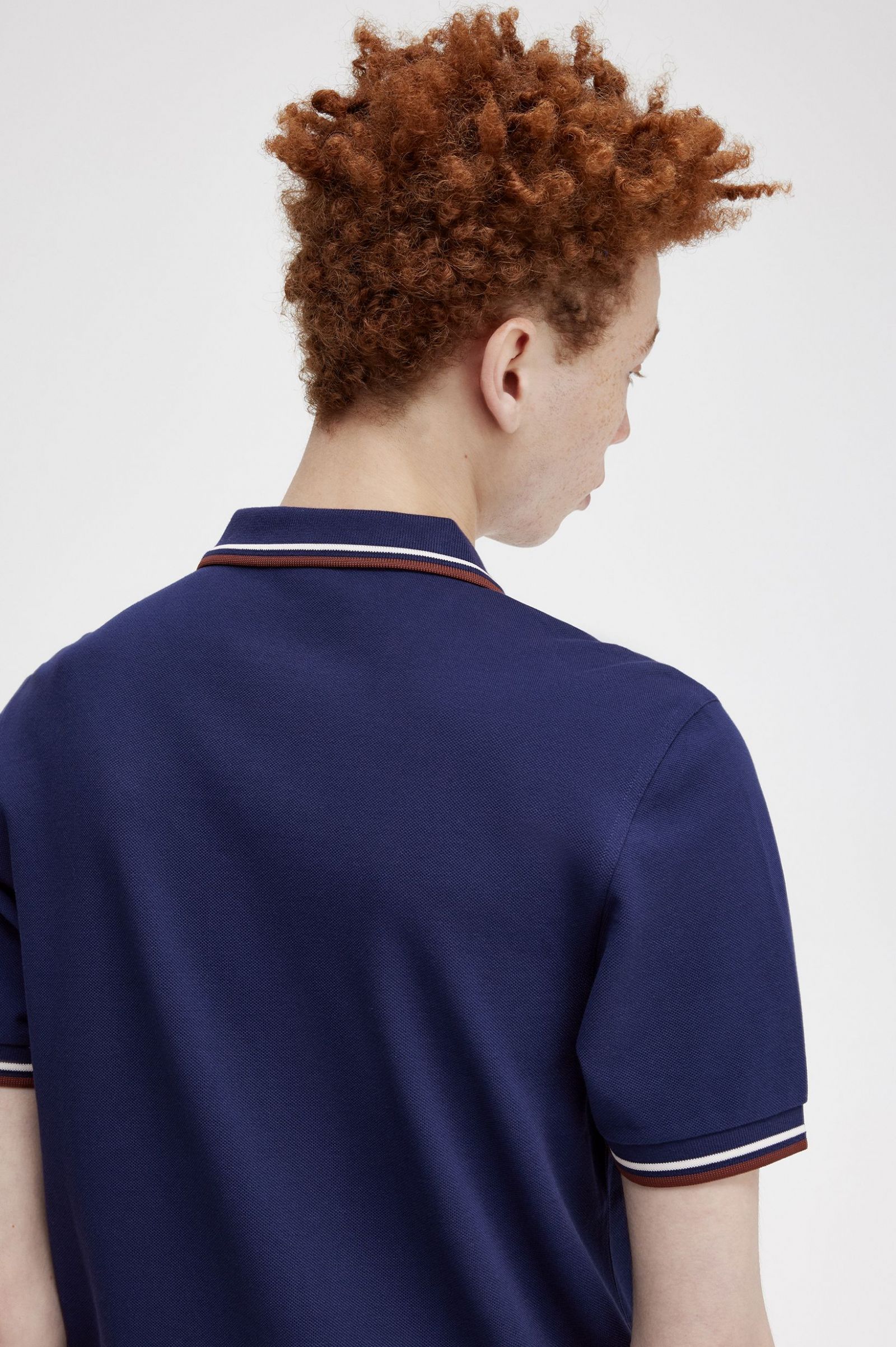 The Fred Perry ShirtM3600 French Navy / Ecru / Whisky Brown 7038581