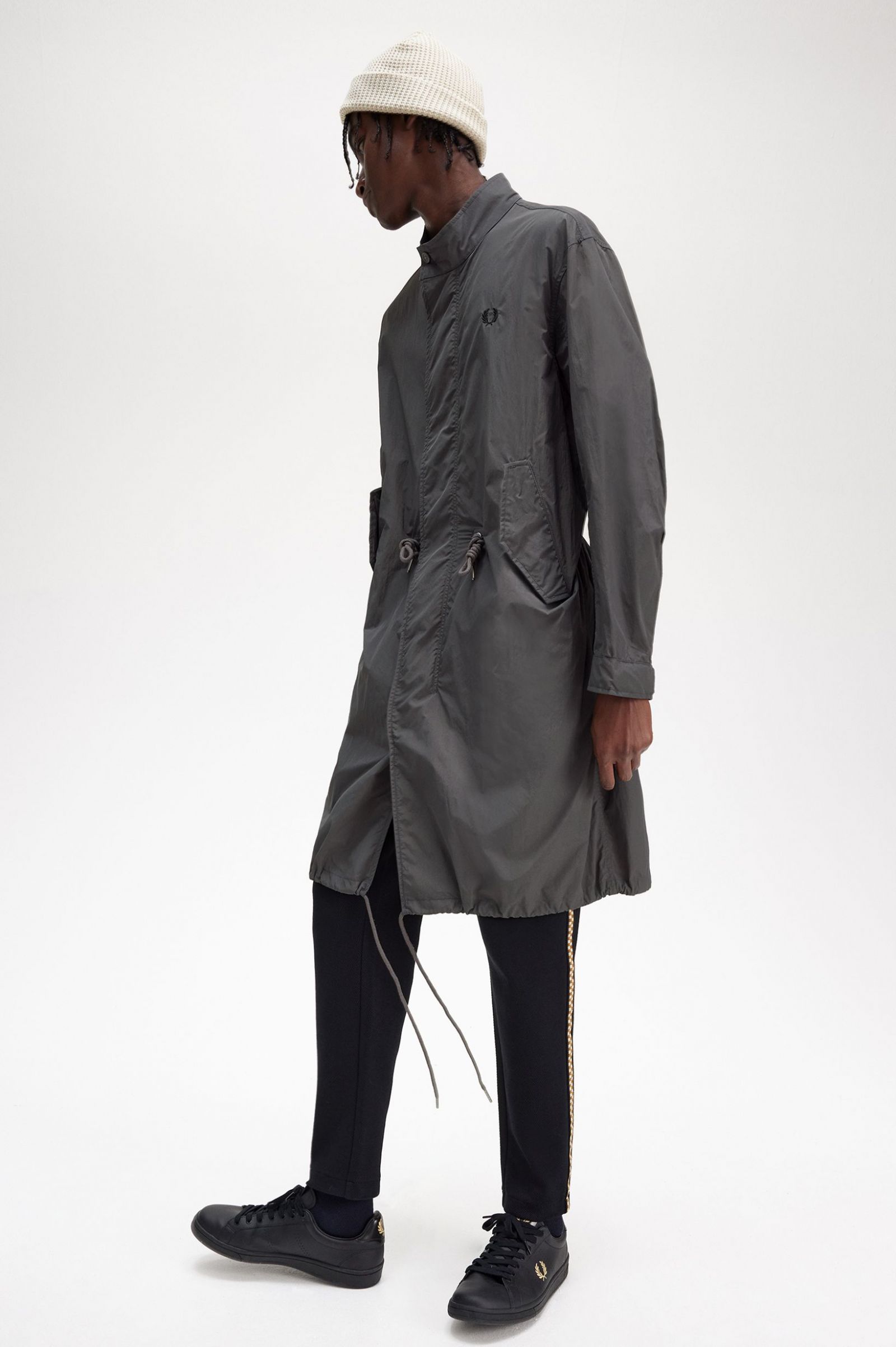 Straight Hem Parka Gunmetal 7038266
