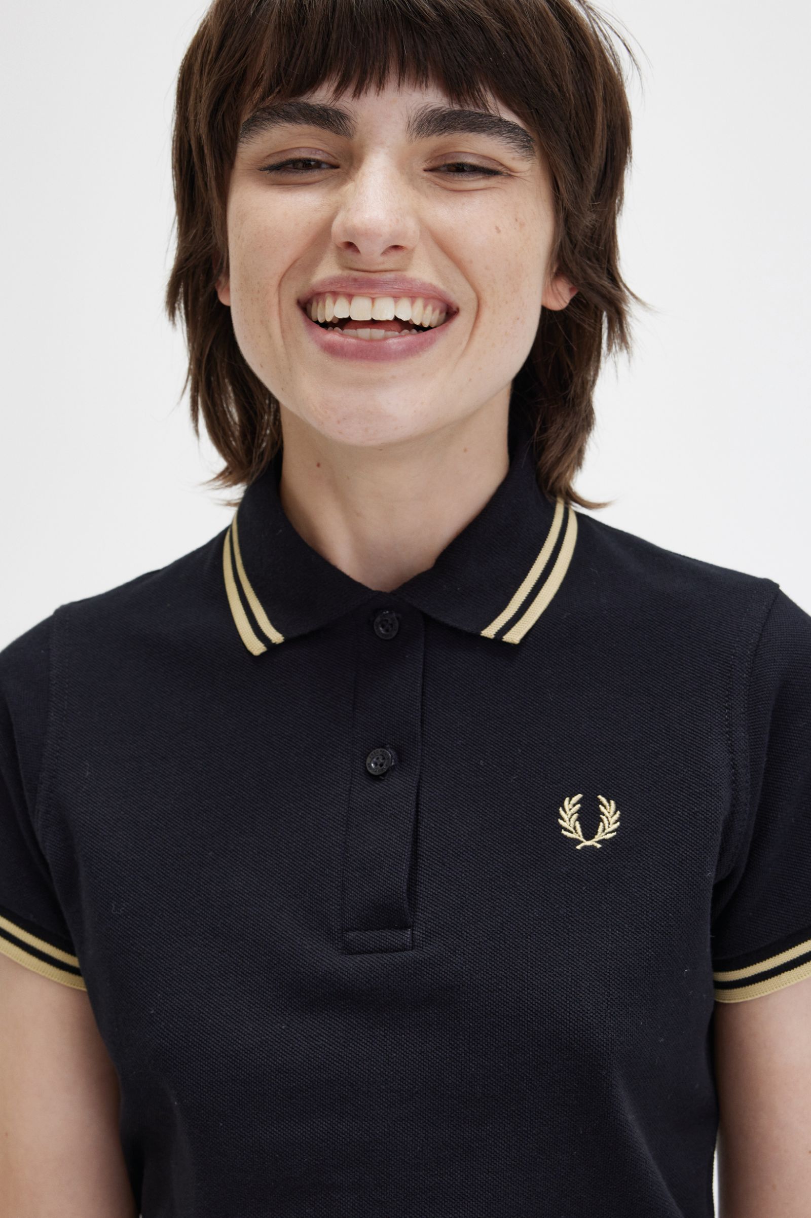 The Fred Perry ShirtG12 Black / Champagne / Champagne 7039452