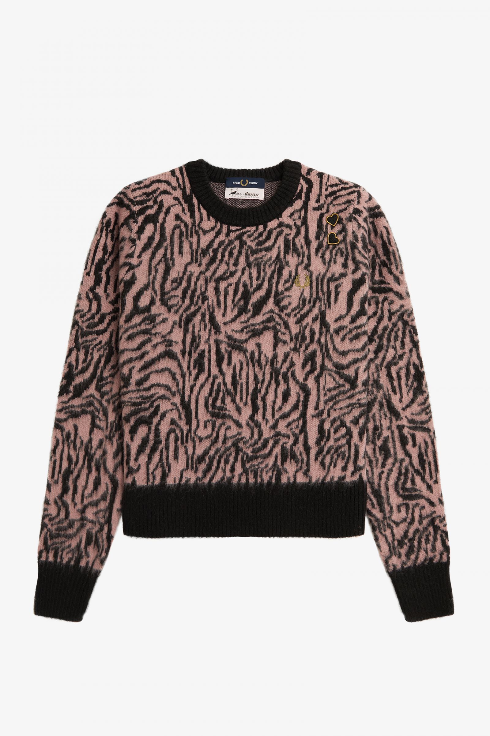 Amy Winehouse FoundationZebra Jumper Dusty Rose Pink 7039363