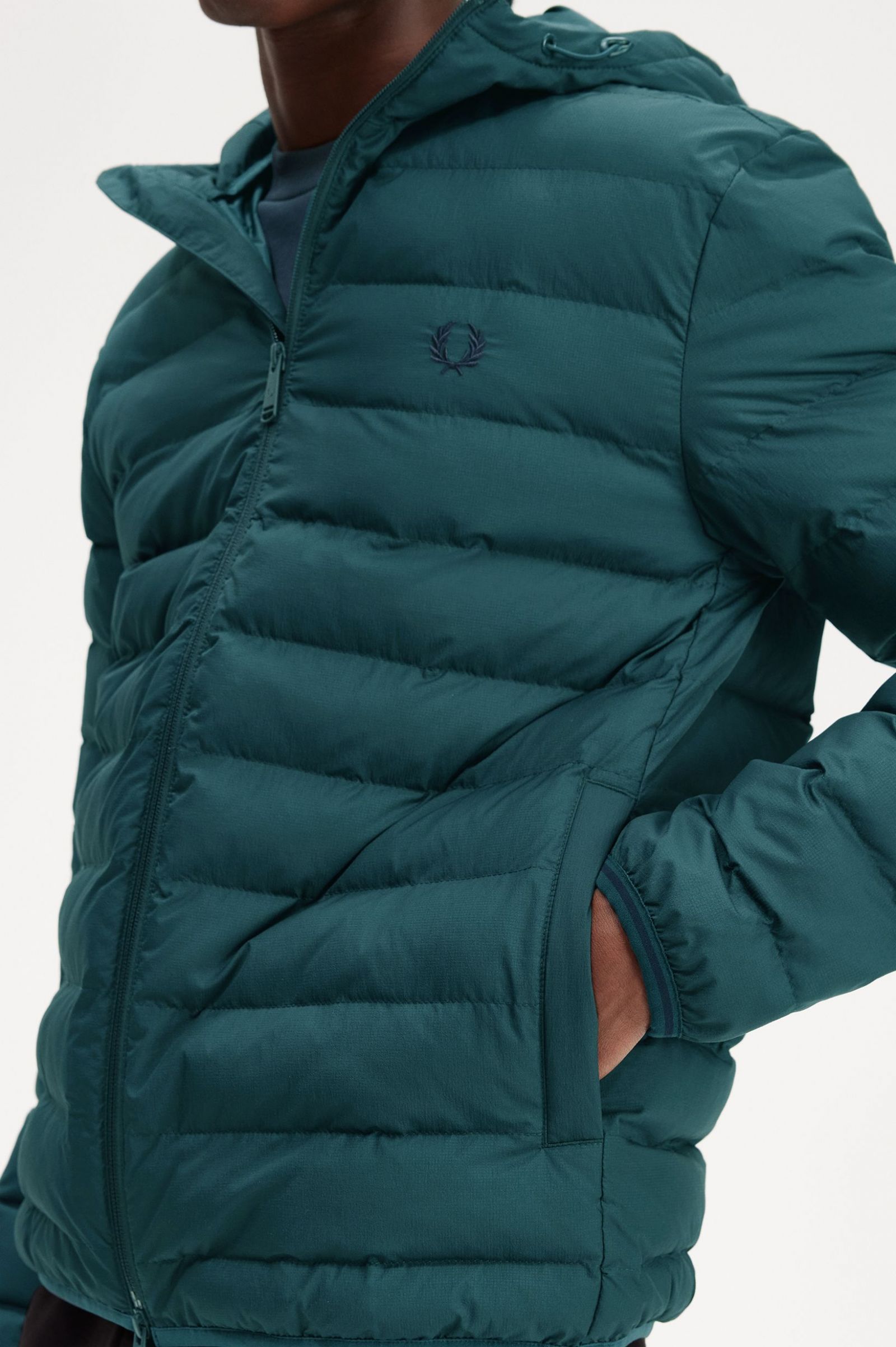 Hooded Insulated Jacket Petrol Blue 7038280