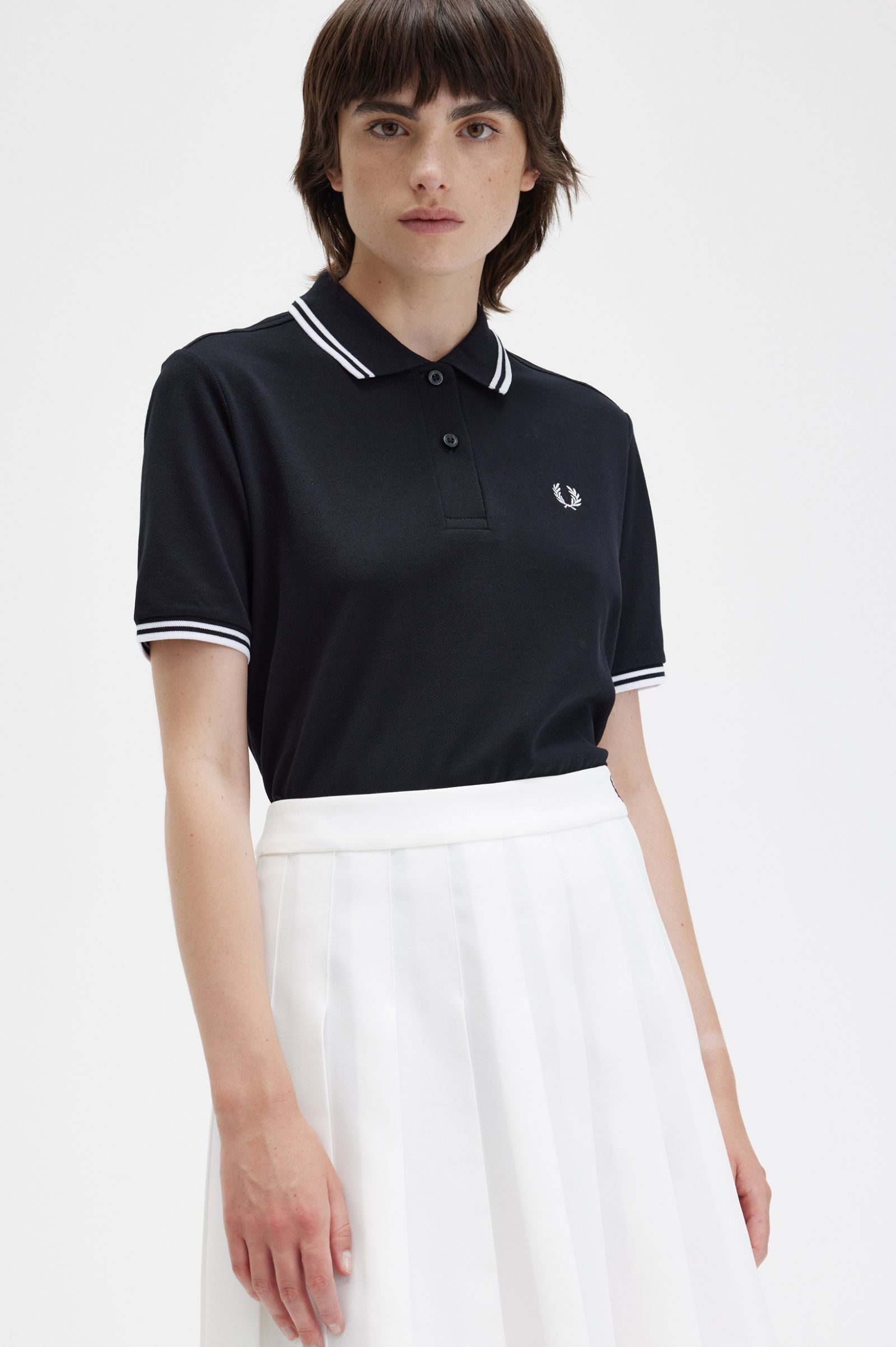 The Fred Perry ShirtG3600 Black / White / White 7039462