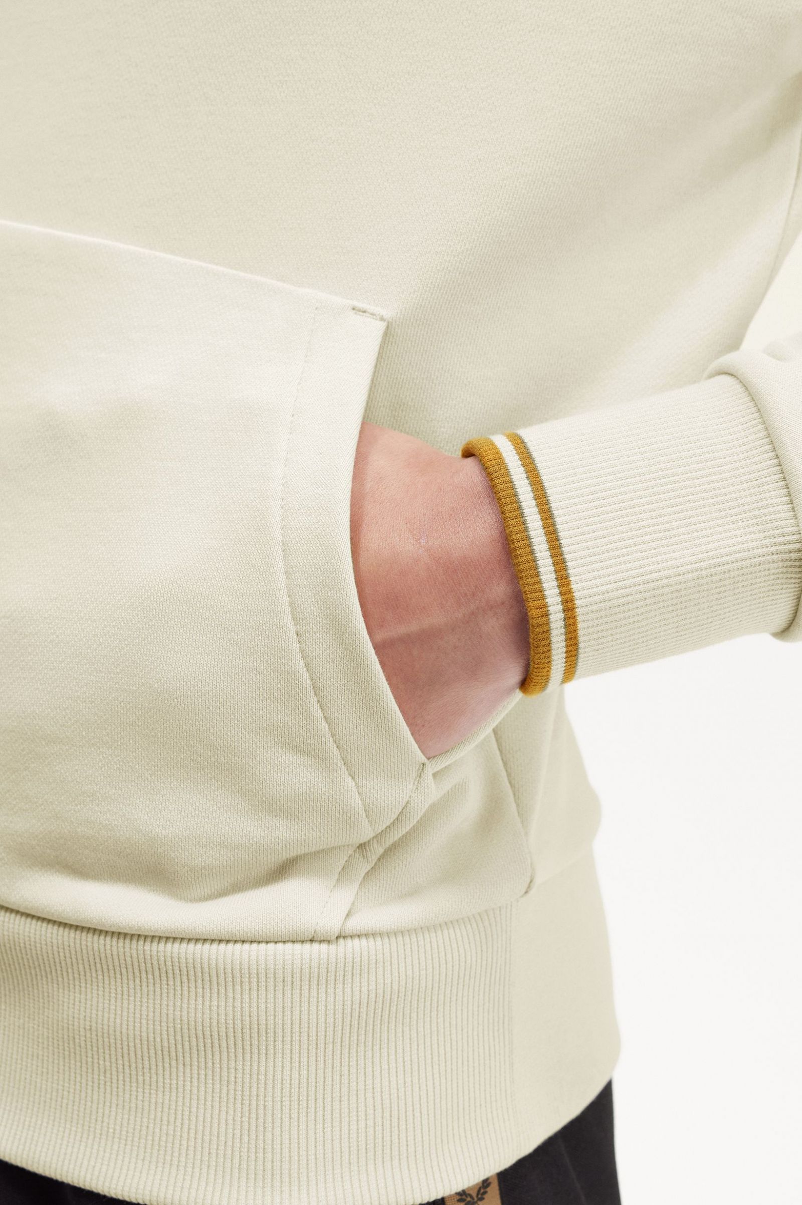 Tipped Hooded Sweatshirt Oatmeal 7038879