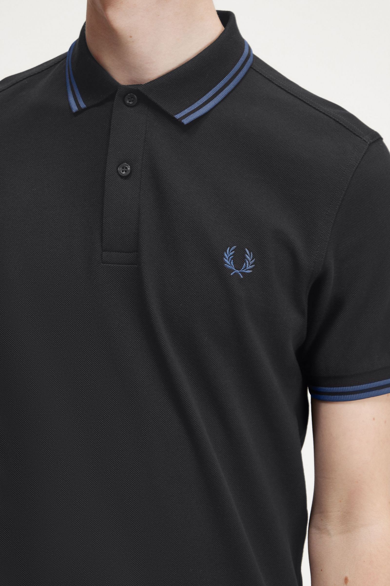 The Fred Perry ShirtM3600 Black / Midnight Blue / Midnight Blue 7039079