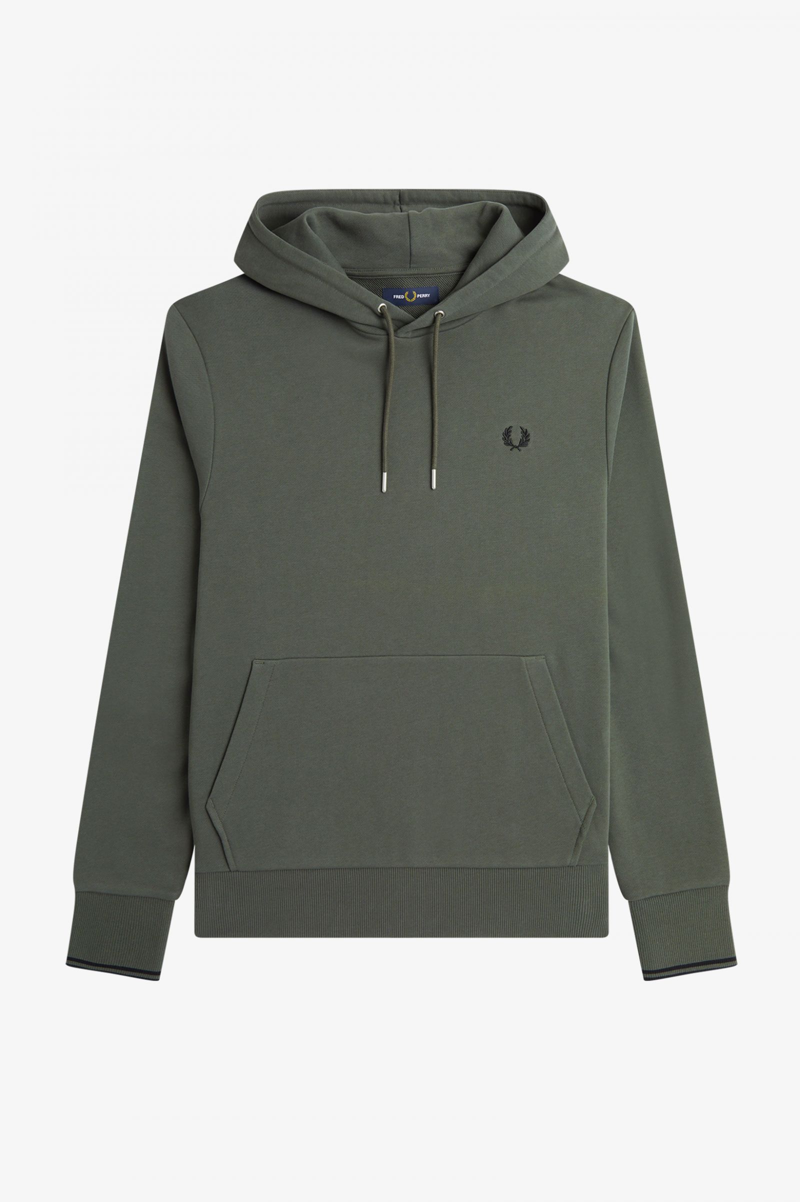 Tipped Hooded Sweatshirt Field Green 7038853