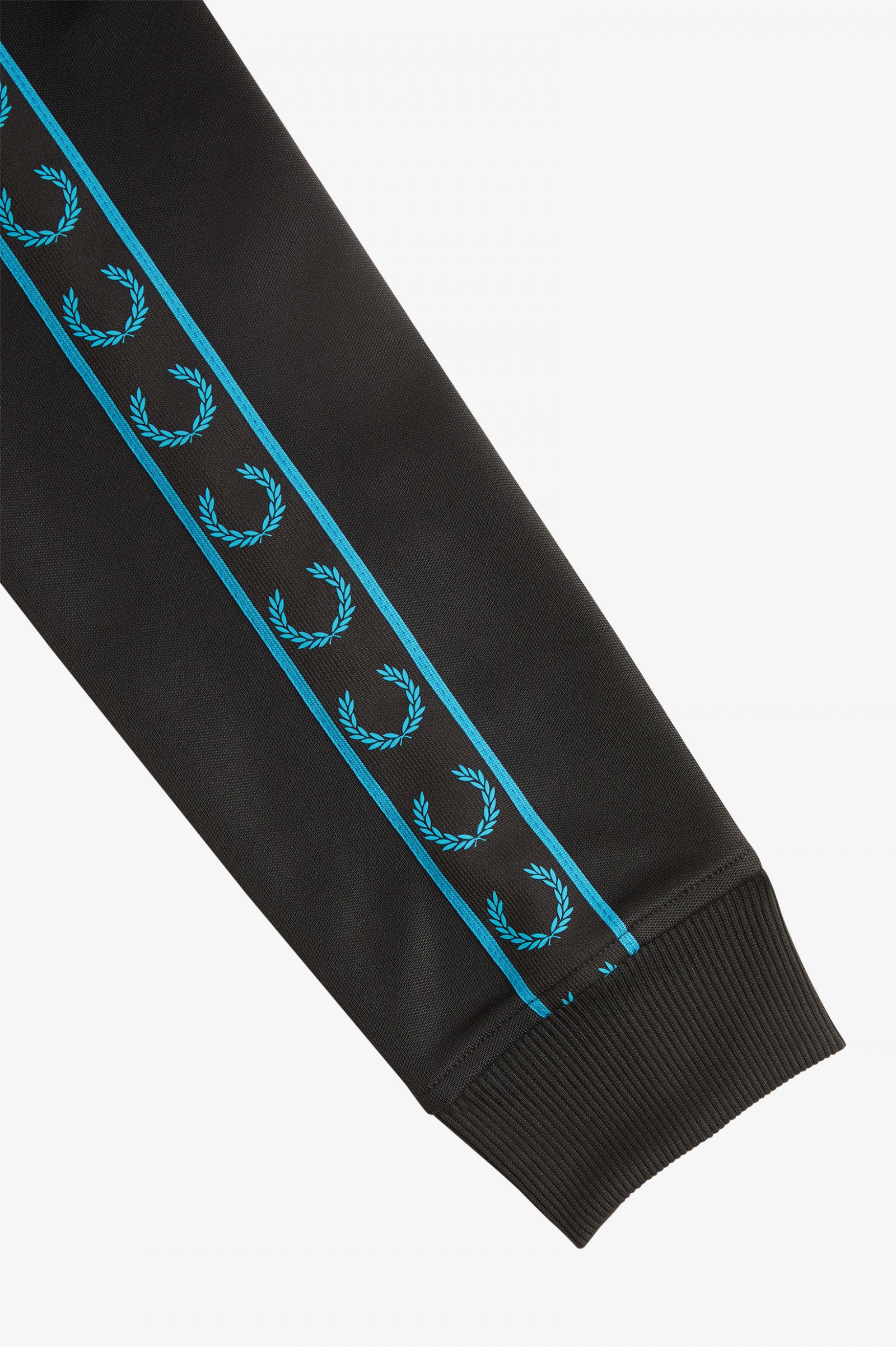 Contrast Tape Track Jacket Black / Cyber Blue 7039117