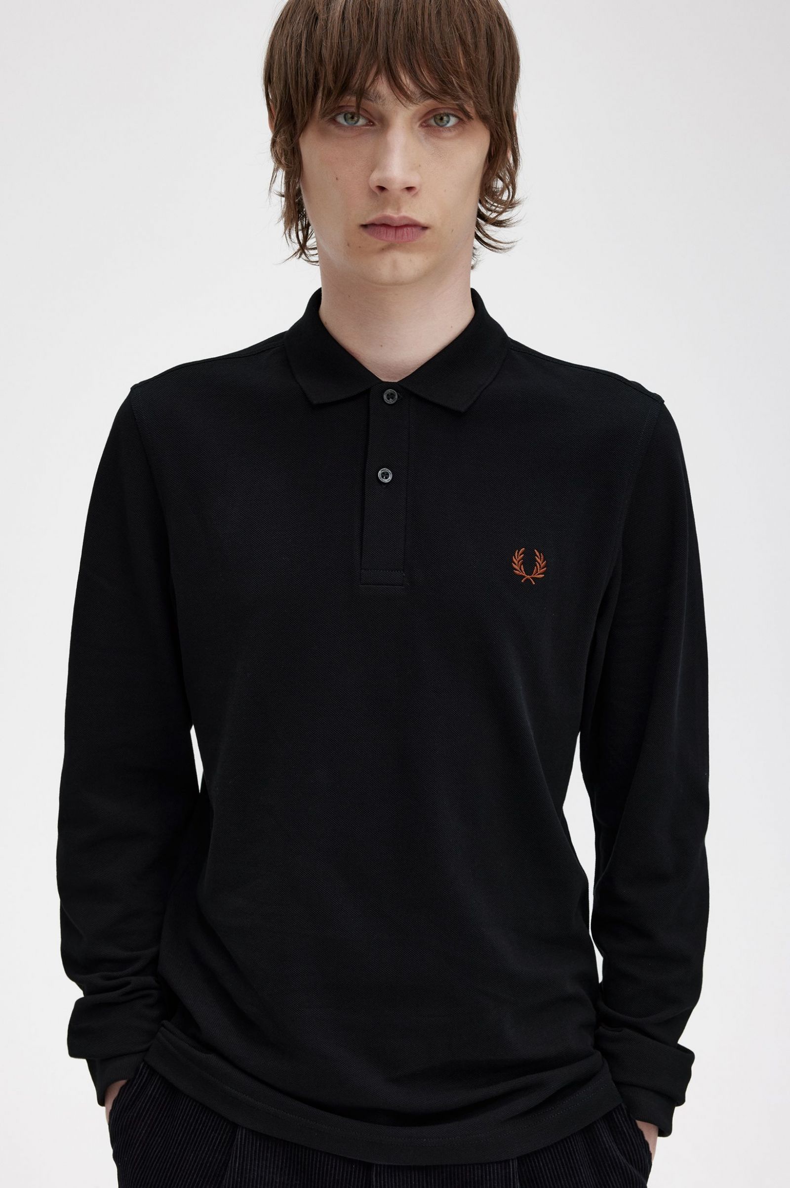 The Fred Perry ShirtM6006 Black / Whisky Brown 7038466